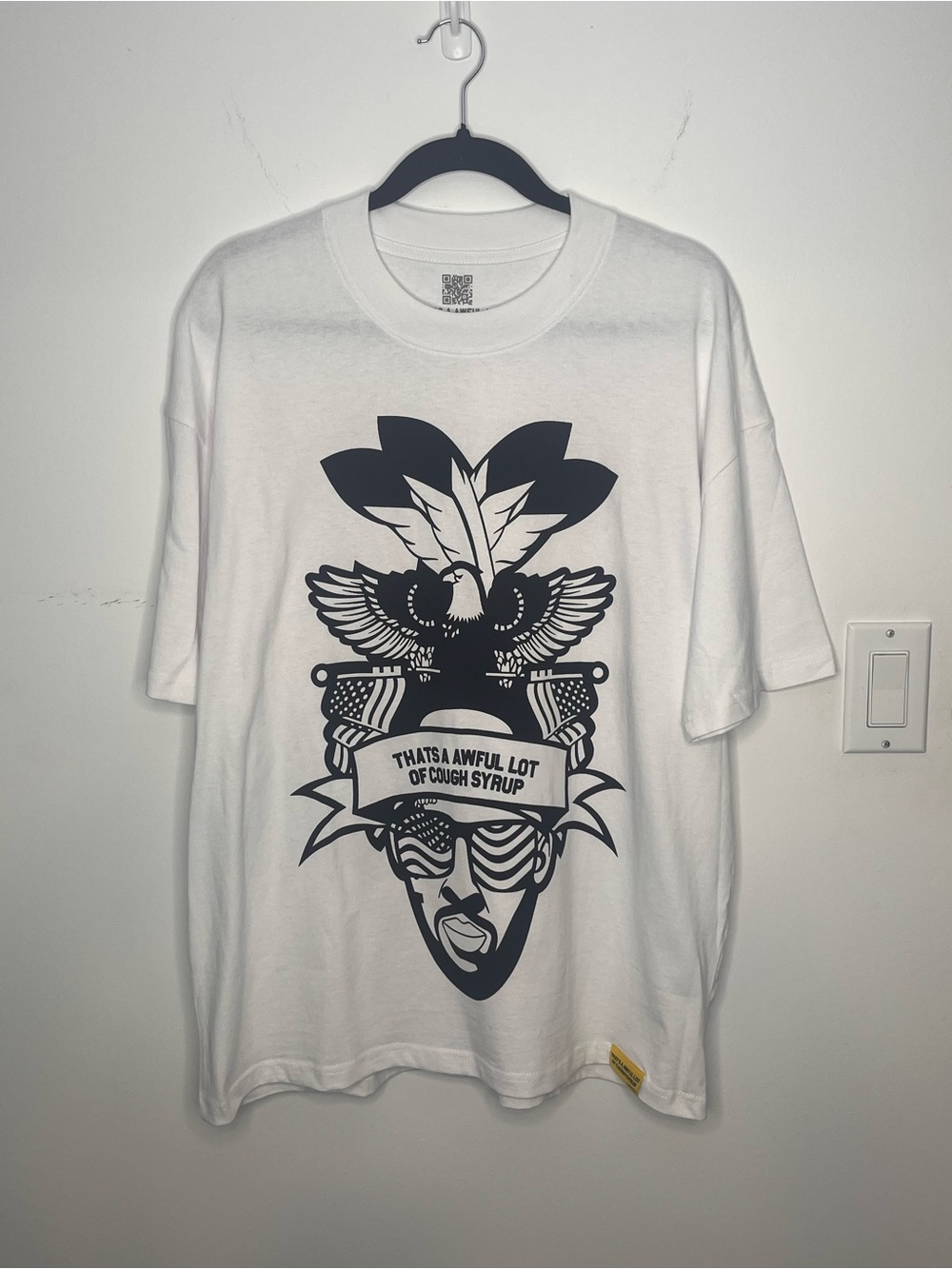 That’s a Awful Lot of Cough Syrup - White Graphic Tee - Men